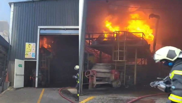 Kocaeli'de fabrika yangını: Fırın bölümüne sıçradı