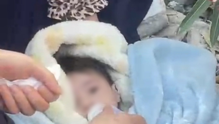 Güngören'de boş arazide 3 aylık bebek bulundu