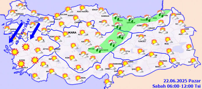 Kısa süreli fırtına uyarısı!