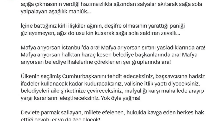 Erdoğan'ın başdanışmanı Oktay Saral'dan CHP'li Ali Mahir Başarır'ı hedef alan sözler