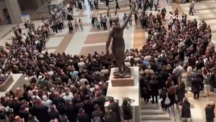 Son dakika… Avukatlardan Çağlayan'da 'Pehlivan' protestosu