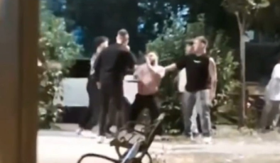 Ataşehir'de tekmeli yumruklu kavga! Polis zor ayırdı