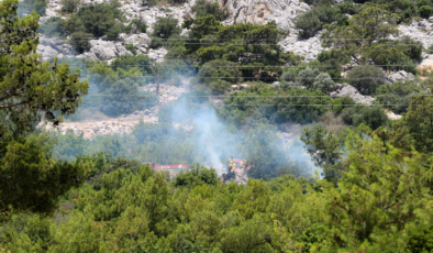 Antalya'da orman yangını panik yarattı