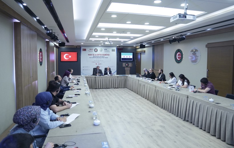 HAK-İŞ ve GFTU'dan ortak protokol: Göç, istihdam ve barış gündemde - Resim : 1