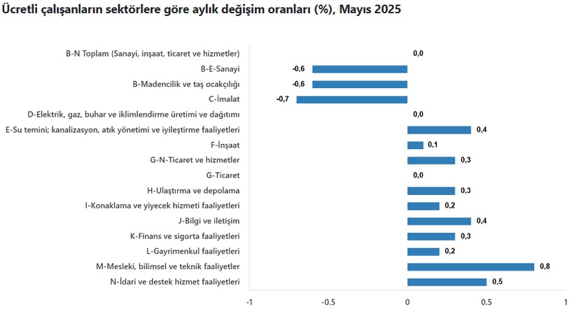 Son dakika: Son 8 ayın en yüksek seviyesi! Mayıs ayında ücretli çalışan sayısında artış - Resim : 3