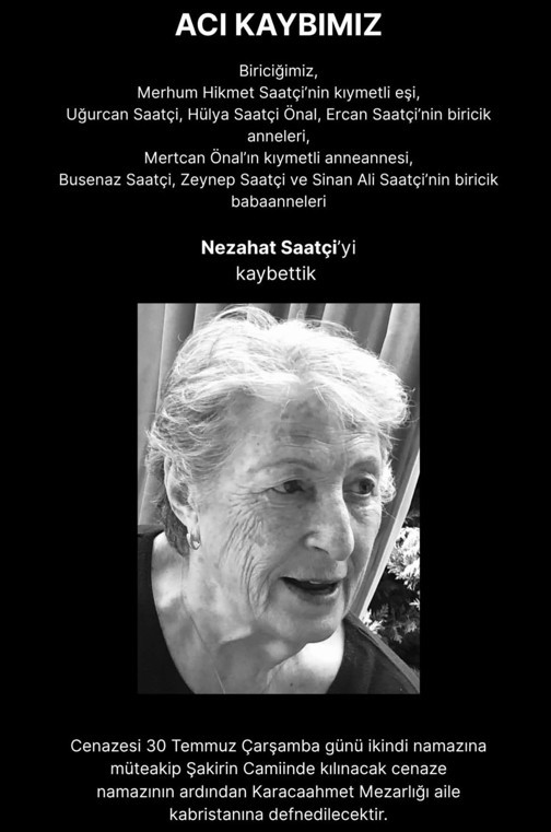 Ercan Saatçi'nin annesinden acı haber - Resim : 1