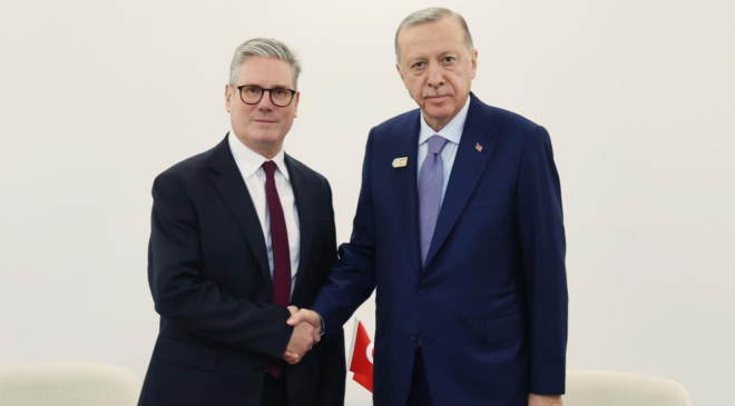 Cumhurbaşkanı Erdoğan, İngiltere Başbakanı Starmer ile görüştü