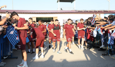 Trabzonspor'un Erzurum kampına taraftarlardan yoğun destek