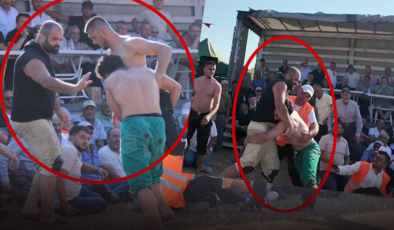 Rakibini karıştırıp seyirciyle güreşti!