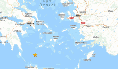 Son dakika: Ege Denizi’nde 4.8 büyüklüğünde deprem!