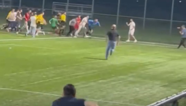 Köyler arası futbol turnuvasında çarşı pazar karıştı! Taraftarı, futbolcusu… Herkes yumruk yumruğa