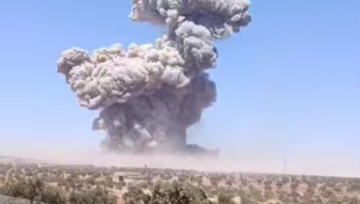 Idlib'tedev patlama sonucu siviller öldü