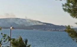 Cunda Adası’nda orman yangını
