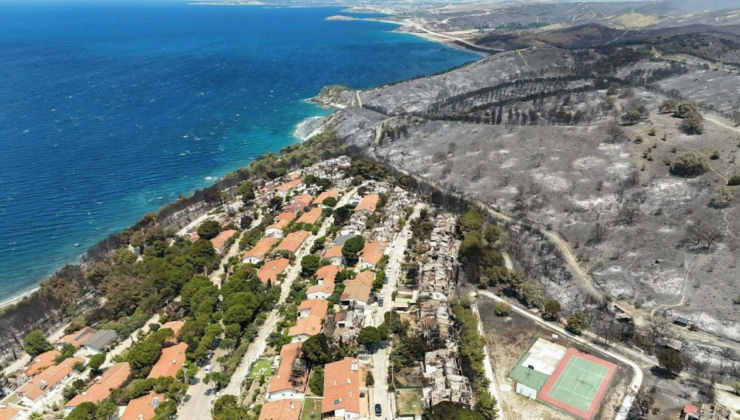 En acı fotoğraf! Bir taraf bahar bahçe bir taraf kül…