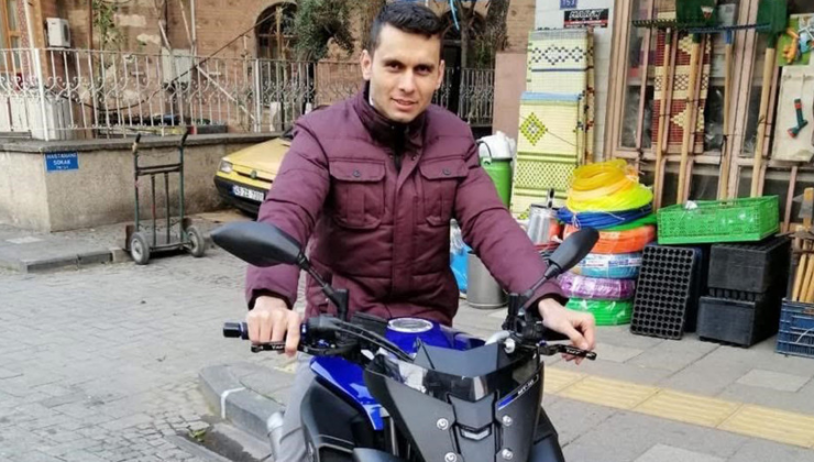 Motosiklet alev topuna döndü, sürücü yanarak can verdi