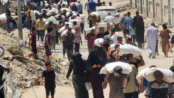Katil İsrail askerinden itiraf: Gazzeye gelen yardım malzemelerini yaktık