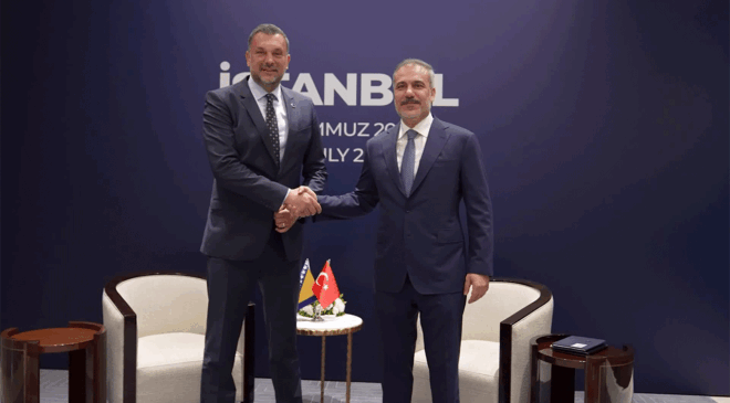 Dışişleri Bakanı Fidan, Bosna Hersekli mevkidaşı Konakoviç ile görüştü