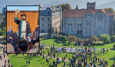 Mezuniyet töreninde İmamoğlu'nu hatırlatıp diplomasını yırttı!