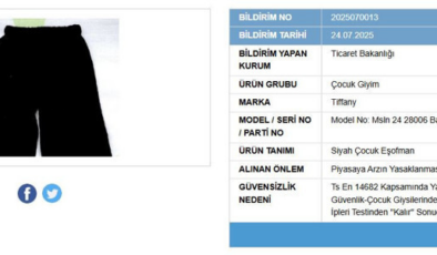 Bakanlık duyurdu: Bir çocuk giyim ürününün satışı yasaklandı