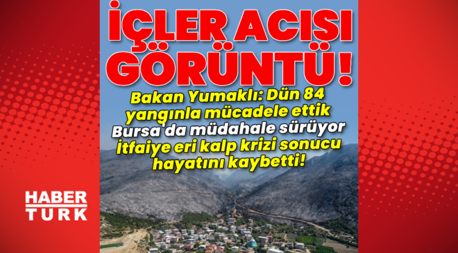 Bursa’daki yangına müdahale sürüyor!
