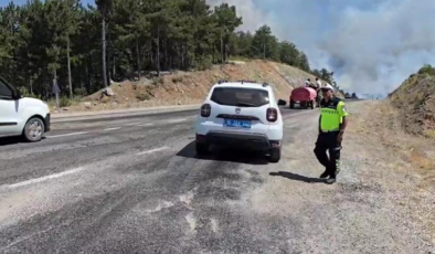 Bursa Harmancık'ta orman yangını yeniden alevlendi