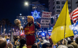 Tel Aviv'de binlerce kişiden protesto