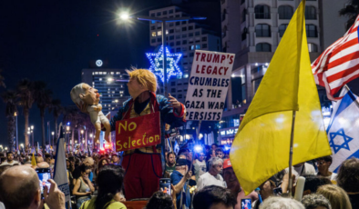 Tel Aviv'de binlerce kişiden protesto