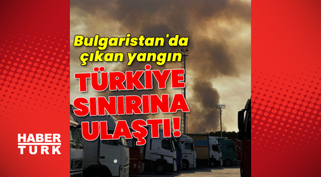 Bulgaristan'da çıkan yangın Türkiye sınırına ulaştı!