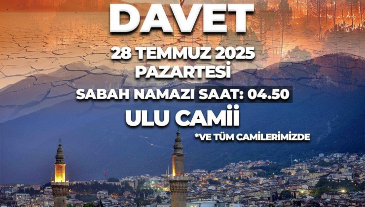 Bursa İl Müftülüğü yangınlara çareyi böyle buldu!