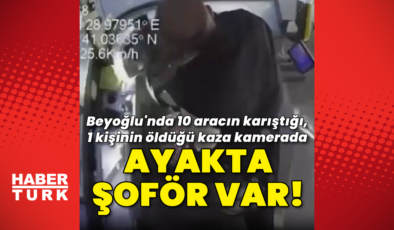 Şoför ayağa kalkmış!