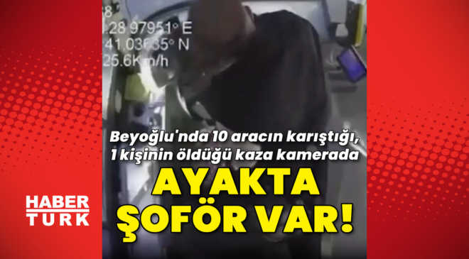 Şoför ayağa kalkmış!