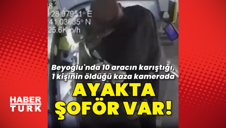 Şoför ayağa kalkmış!