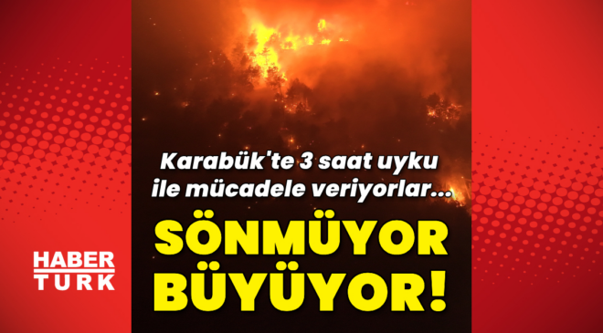 Karabük’te orman yangını büyüyor!