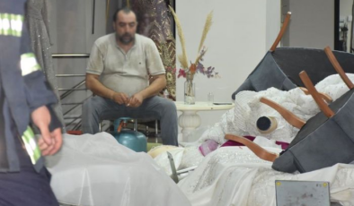 Gelinlikçi dükkanını ateşe vermek istedi, gözaltına alındı