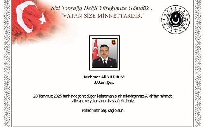 Son dakika… Bakan Yerlikaya duyurdu: 1 asker şehit oldu