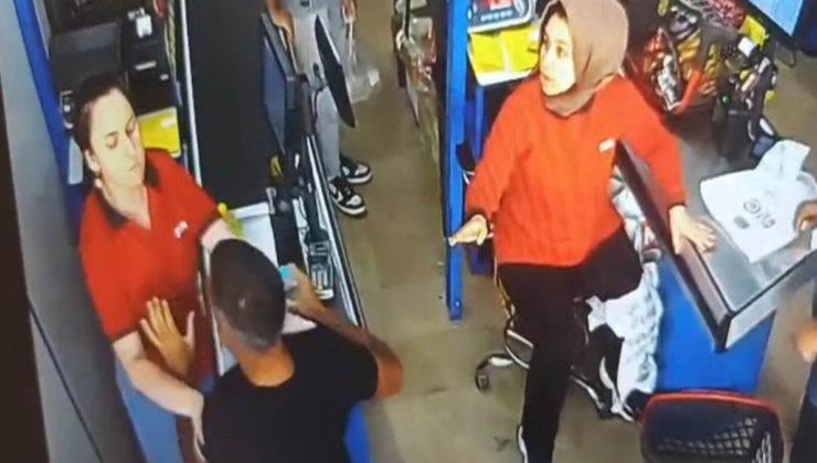 Saldırıya uğrayan kasiyeri böyle kurtardı