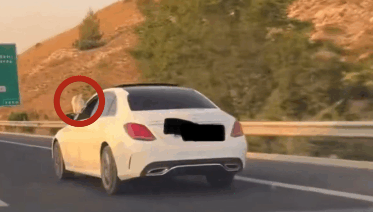 Ayakları dışarıda araç kullanan kişi başsavcının oğlu çıktı