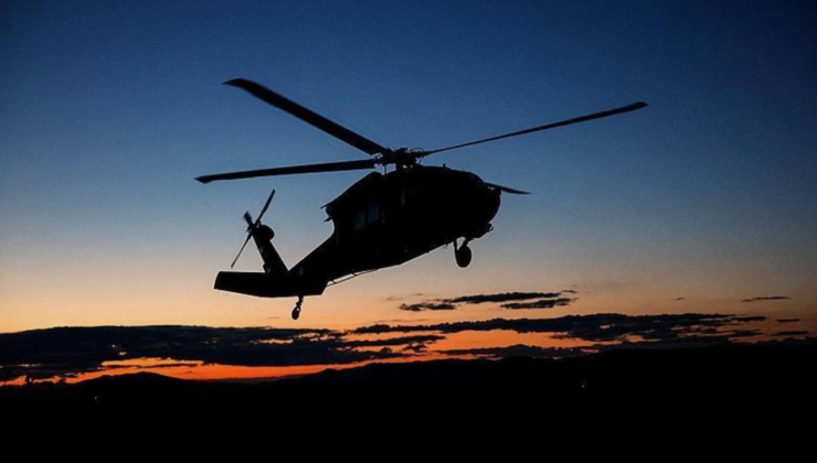Almanyada bir helikopter düştü