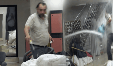 Kontrolden çıkan gelinlikçi her yeri ateşe vermek istedi