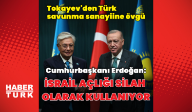 Cumhurbaşkanı Erdoğan Tokayev ile görüştü