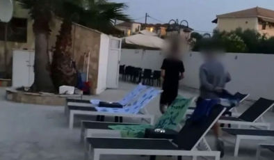 Otel çalışanlarından turistlere unutulmaz ders