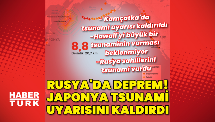 Rusya'da deprem, Japonya'da tsunami uyarısı!