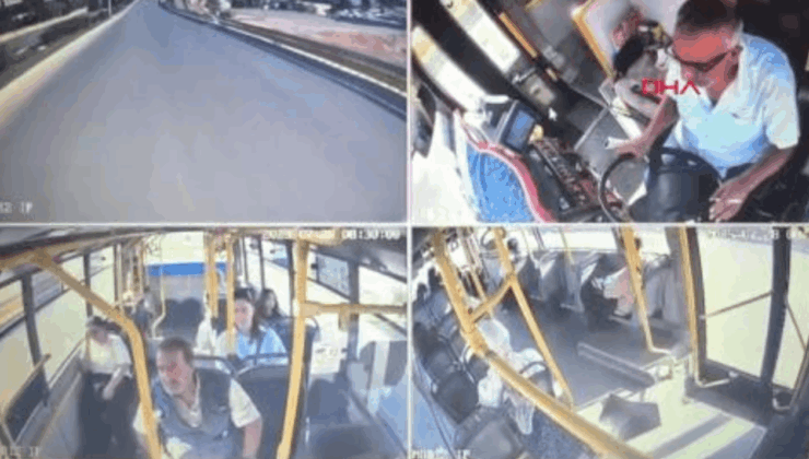 Direksiyon başında ölüm: otobüsteki yolcu faciayı önledi