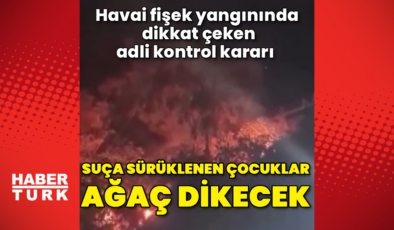 Suça sürüklenen çocuklar ağaç dikecek