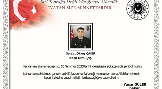 Edirne'de araç bakımı sırasında bir asker şehit oldu