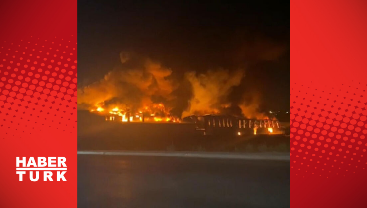 Arnavutköy'de fabrika yangını