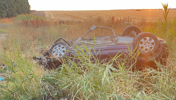 Tekirdağ'da otomobil devrildi: 2 kişi hayatını kaybetti