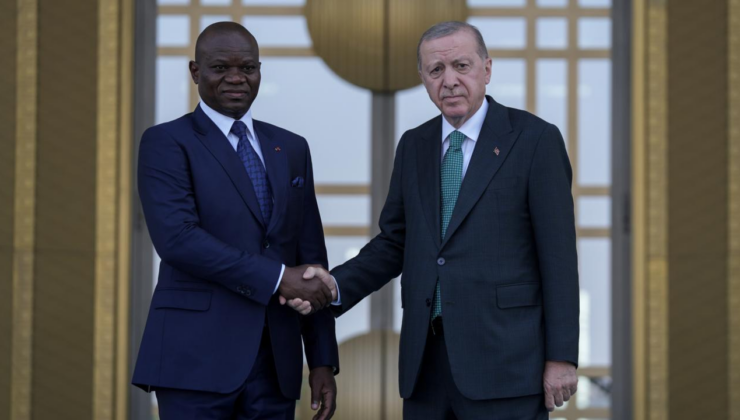 Gabon Cumhurbaşkanı Nguema Ankara'da