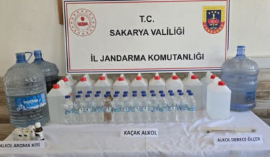 Sakarya'da sahte alkol operasyonu