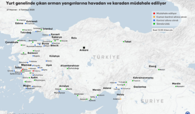 Son bir haftada Türkiye'de 624 orman yangını çıktı, 622'si kontrol altına alındı